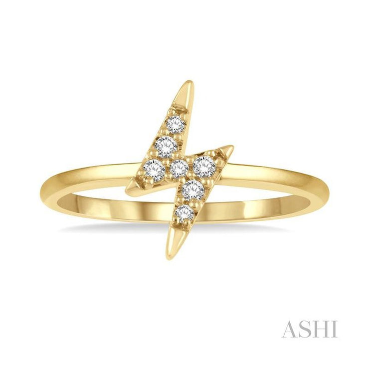 Ashi - Diamond Lightening Bolt Ring