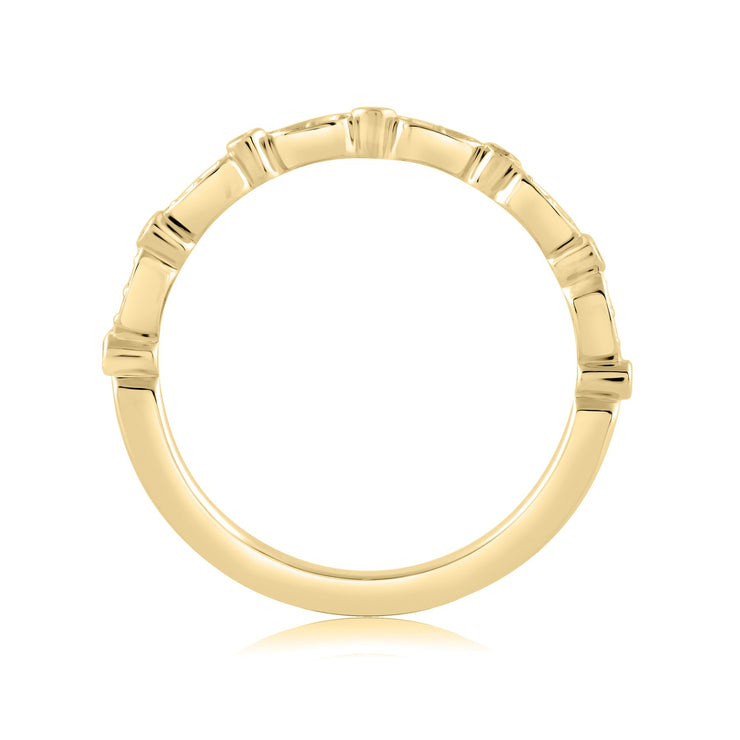 A Jaffe - Diamond Wedding Band - 1/10 Ct
