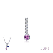 LAFONN- JUNE BIRTHSTONE LOVE PENDANT