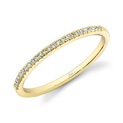 SHY CREATION - THIN PAVE DIAMOND BAND