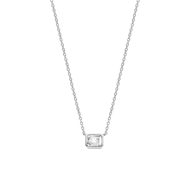 TI SENTO - STERLING SILVER CUBIC ZIRCONIA NECKLACE