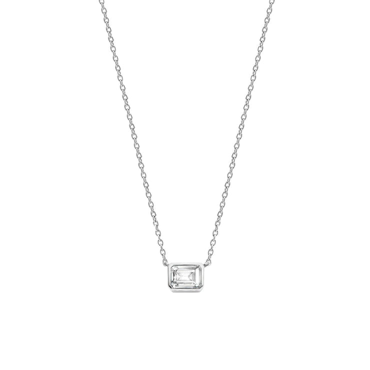 TI SENTO - STERLING SILVER CUBIC ZIRCONIA NECKLACE