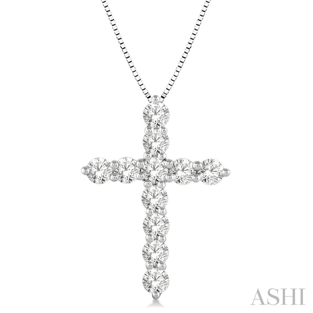 ASHI - 1 CARAT CROSS DIAMOND PENDANT