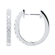 Diamond Huggie Hoop Earrings – 1/2 Ct