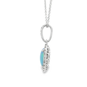 OPAL AND DIAMOND PENDANT