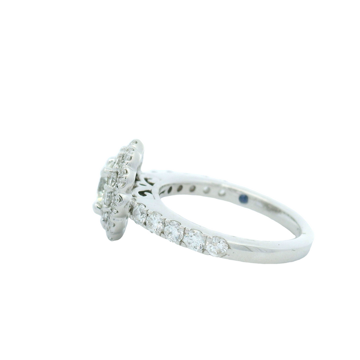 Double Halo Engagement Ring