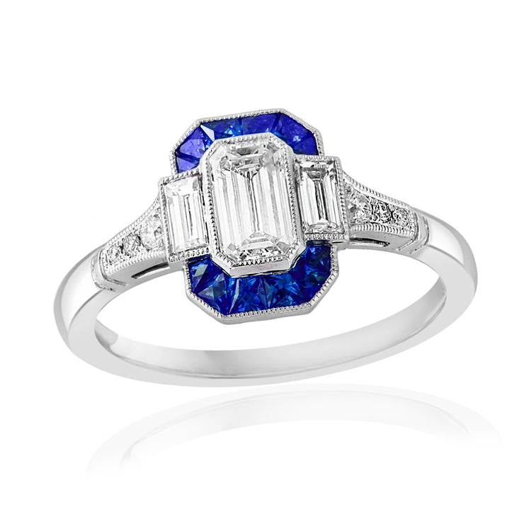 Sapphire & Diamond Ring