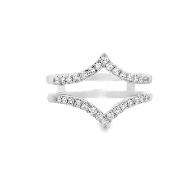 POINTED CONTOUR RING GUARD 0.35CTW