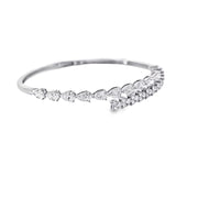 DIAMOND BYPASS BANGLE BRACELET