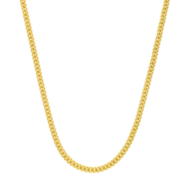YELLOW GOLD MIAMI CUBAN CHAIN 22"