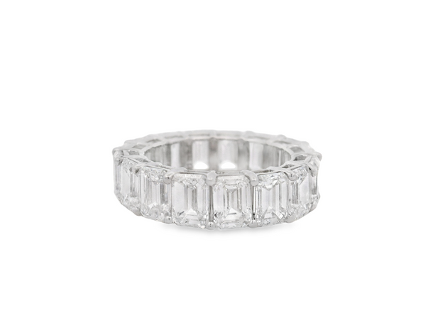 Emerald Diamond Eternity Band