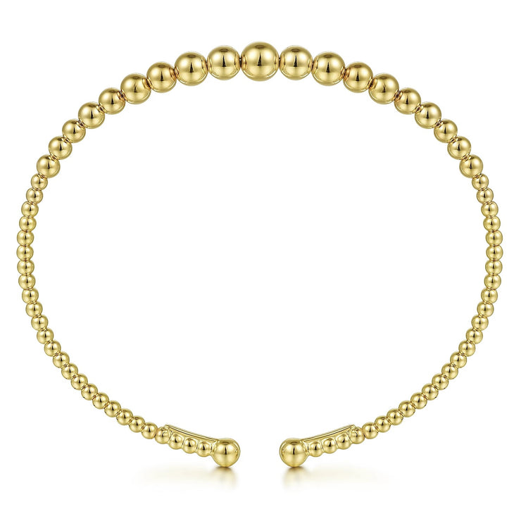 GABRIEL & CO - 14K Yellow Gold Bujukan Open Bangle