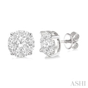 ASHI - 1.5 CT LOVEBRIGHT DIAMOND EARRINGS