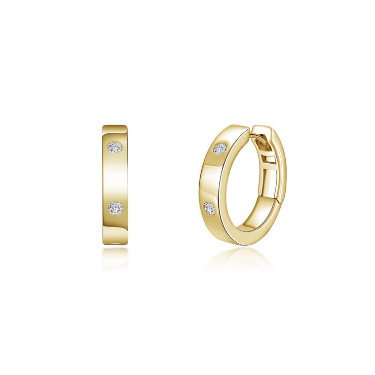Lafonn - Invisible Set Huggie Hoop Earrings