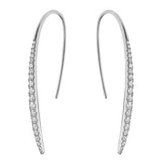 DIAMOND BAR DANGLE EARRINGS