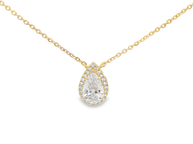 Pear Diamond Necklace