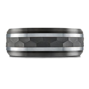 BLACK ZIRCONIUM, GOLD & CARBON FIBER MARDINI WEDDING BAND