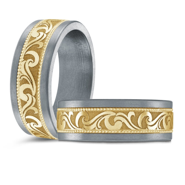 ?GOLD & TANTALUM MARDINI WEDDING BAND