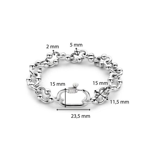 TI SENTO - CHUNKY STERLING SILVER BRACELET