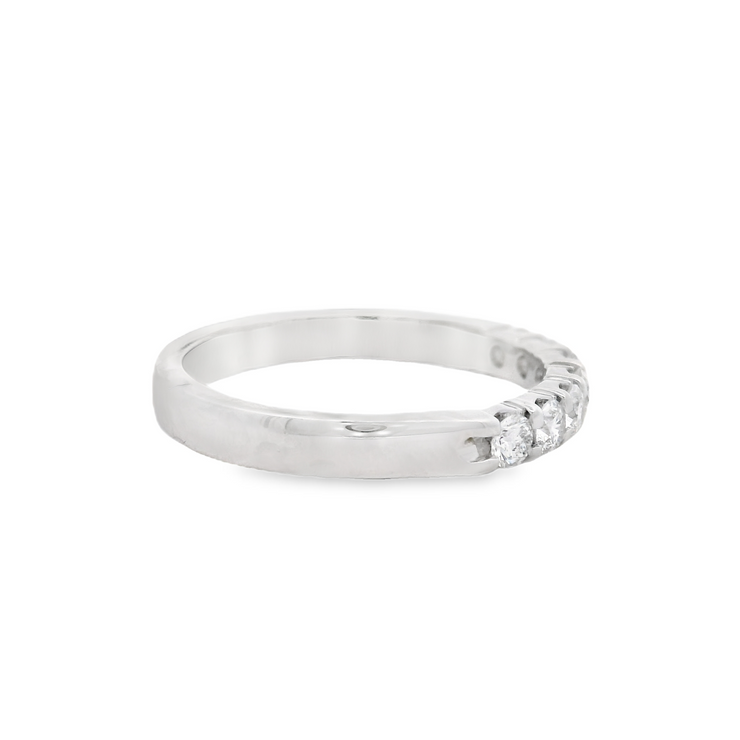 7 Stone Diamond Wedding Band - 3/4 Ct