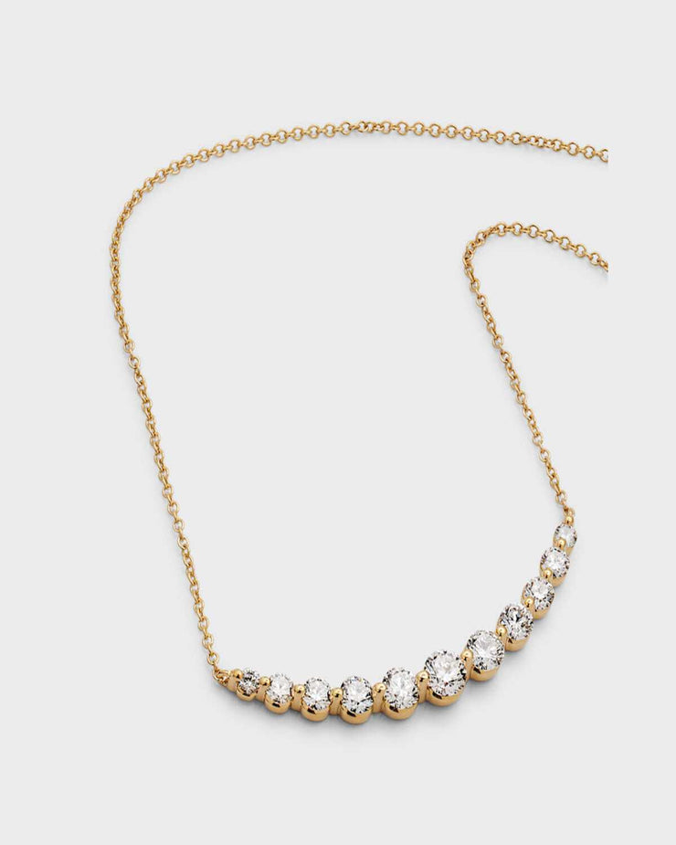 Diamond Smile Necklace - 1 Ct