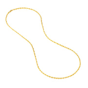 YELLOW GOLD SOLID ROPE CHAIN 22"