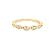 MARQUISE SHAPE DIAMOND WEDDING BAND