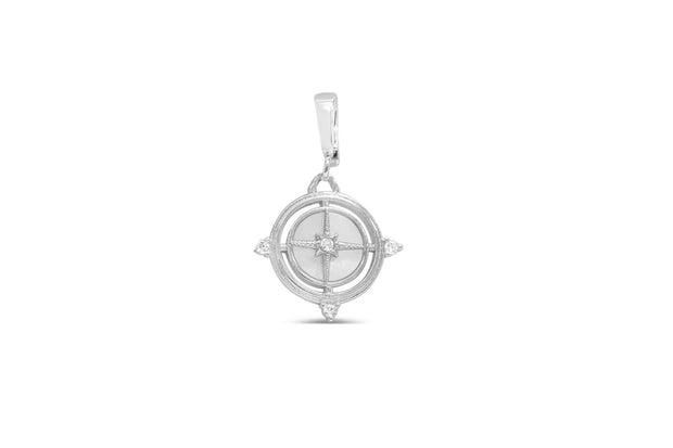 CHARM ERA - Pearl Compass - Silver