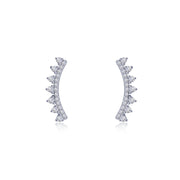 LAFONN - STERLING SILVER CURVED BAR EAR CLIMBERS