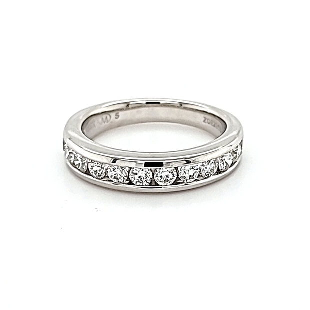 Channel Set Diamond Wedding Band