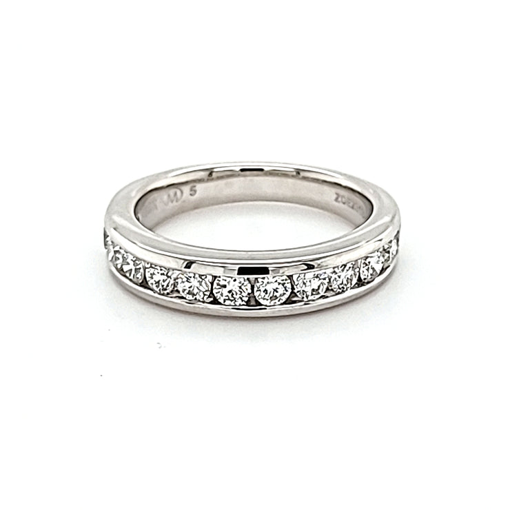 Channel Set Diamond Wedding Band
