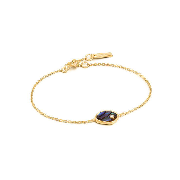 ANIA HAIE- GOLD TIDAL ABALONE BRACELET