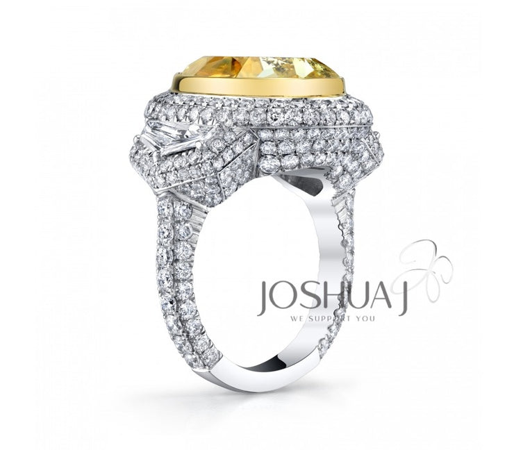 JOSHUA J - YELLOW & WHITE DIAMOND RING