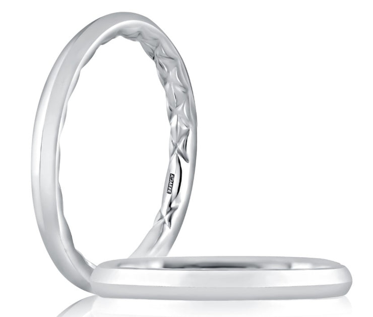 A Jaffe - White Gold Wedding Band