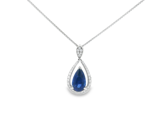Sapphire & Diamond Pendant