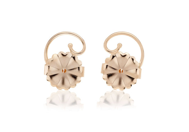 YELLOW GOLD PLATED LEVEARS EARRING LIFT BACKS