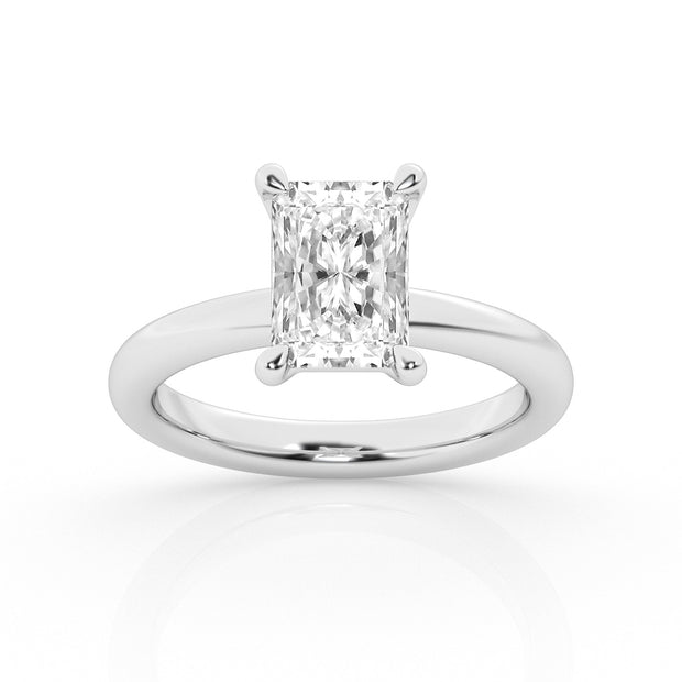 DIAMOND SOLITAIRE ENGAGEMENT RING - 2 CT RADIANT