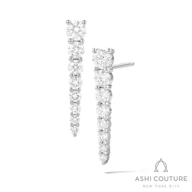 Couture Graduated Diamond Stud Earrings
