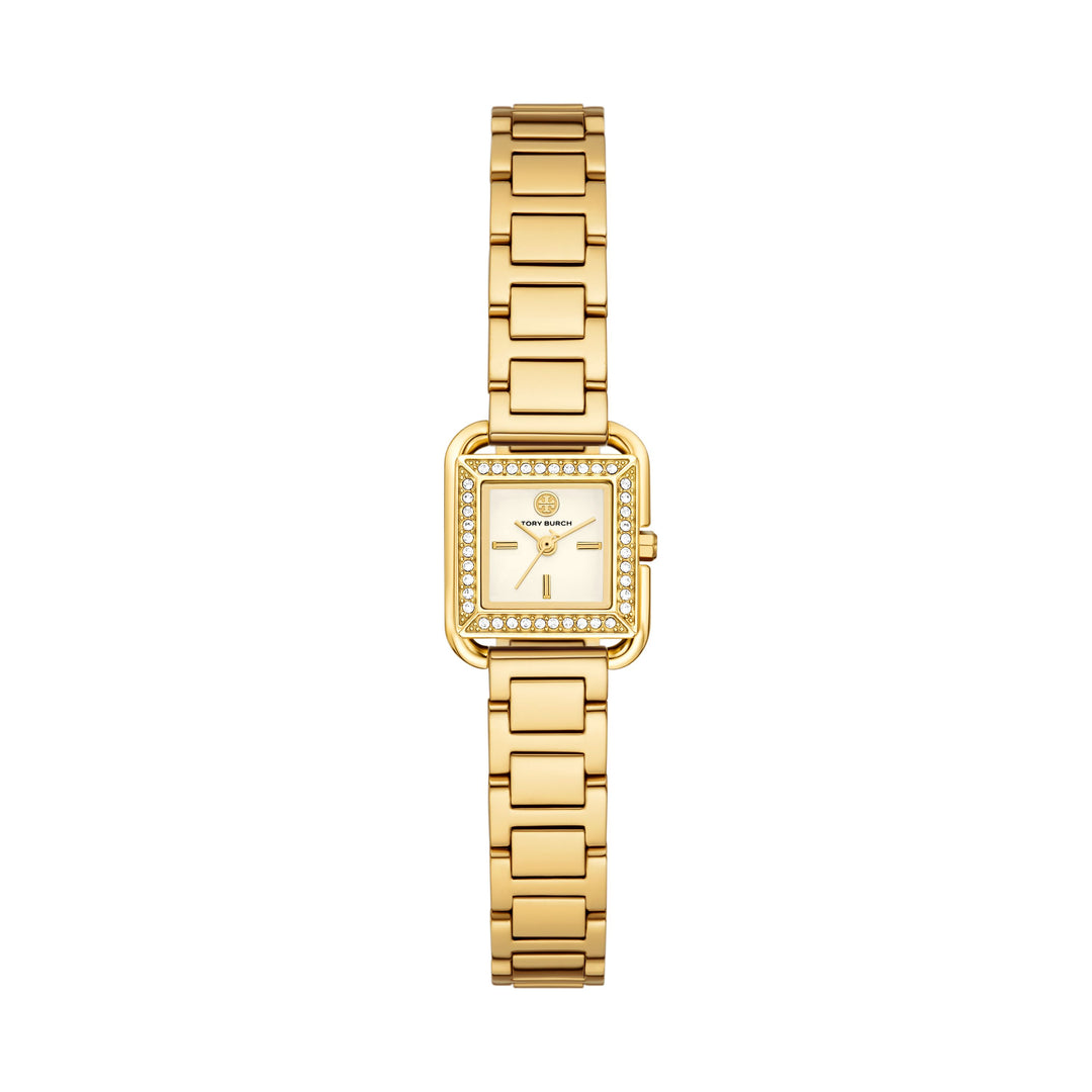 ［最終価格］❨レア品❩ TORY BURCH 腕時計/ゴールド/ラージロゴ Tory Burch - Small Kira Watch Gold Tone & Pave Crystals – Siebke Hoyt