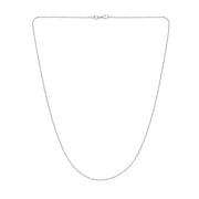 White Gold 1.1mm Cable Chain