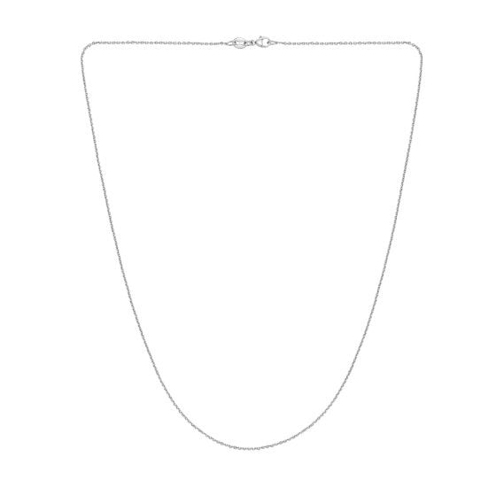 White Gold 1.1mm Cable Chain