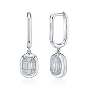 Shy Creation - 0.20Ct Diamond Baguette Earring