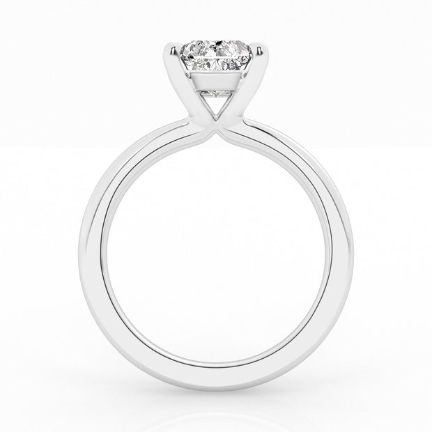 DIAMOND SOLITAIRE ENGAGEMENT RING - 4 CT RADIANT