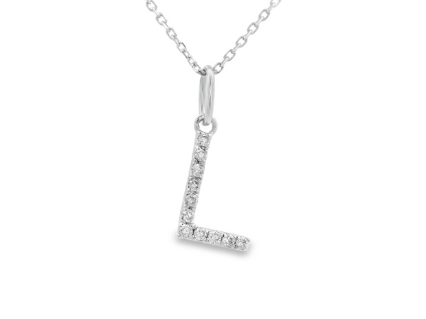 DIAMOND INITIAL 'L' PENDANT
