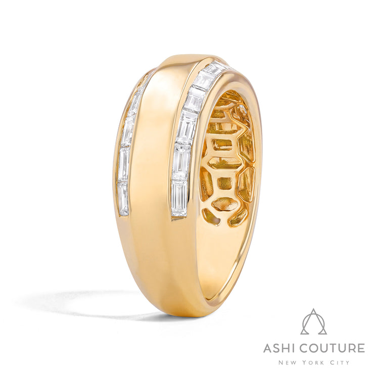 Couture Duchess Baguette Wide Diamond Fashion Ring