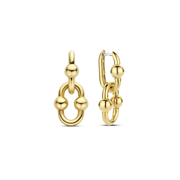 TI SENTO - INTERLOCKING LINK DANGLE EARRINGS