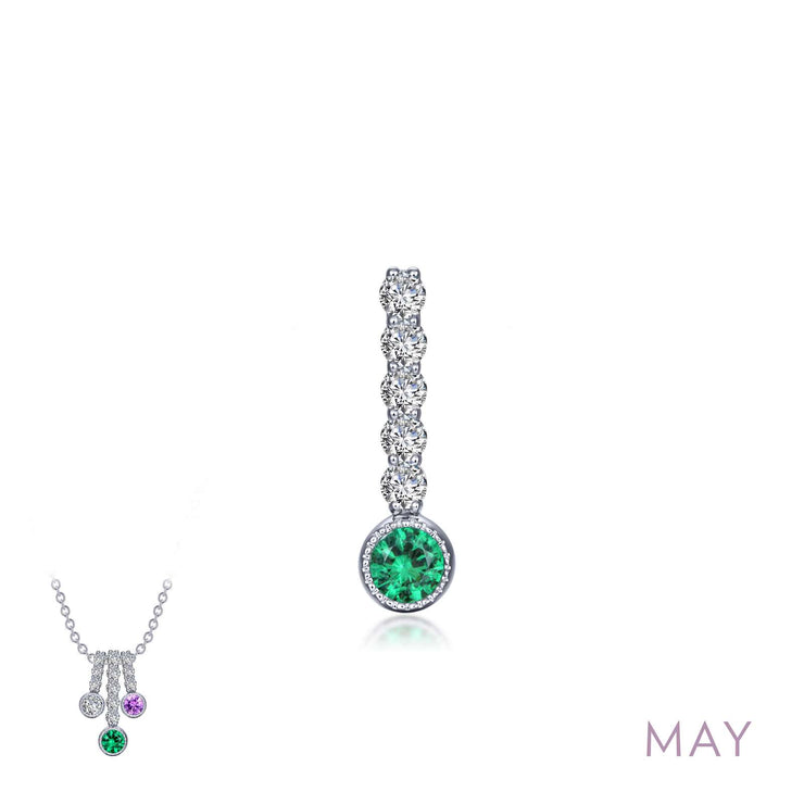 LAFONN - MAY BIRTHSTONE LOVE PENDANT