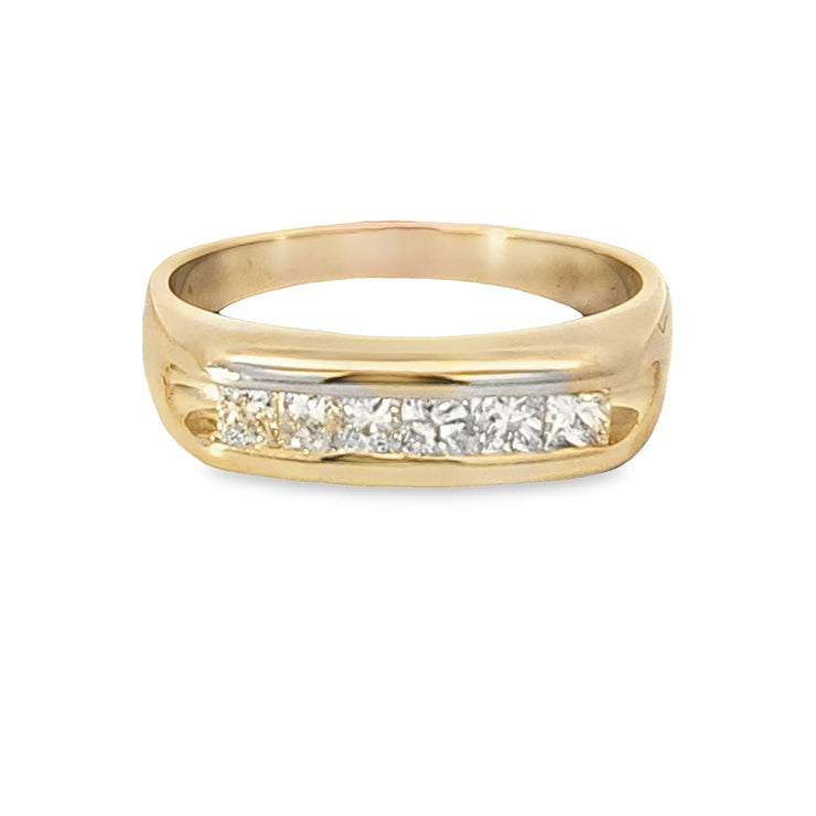 Princess Cut Diamond Band
