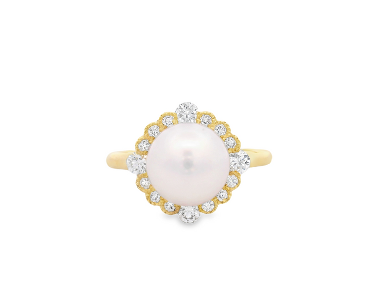 Pearl & Diamond Ring