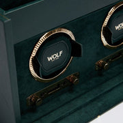 WOLF - British Racing Double Watch Winder With Storage